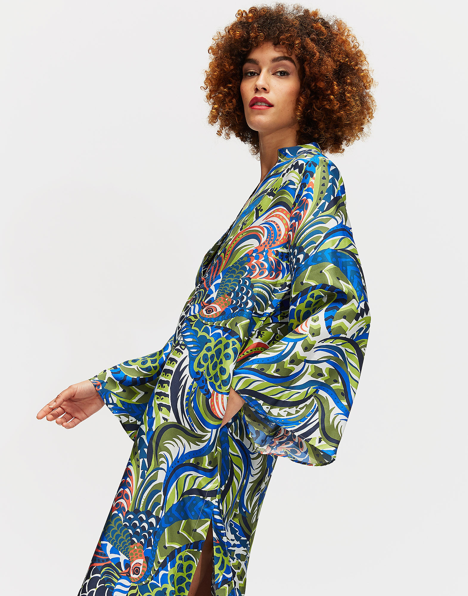 LaDoubleJ Silk Kaftan Fenice DRE0009SIL001FEN0001