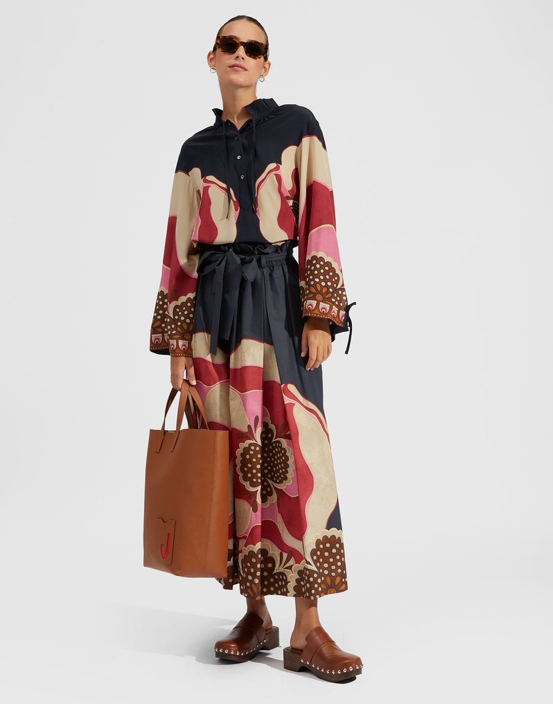 La DoubleJ Shirt And Sassy La DoubleJ Shirt And Sassy Poppies Fuxia Placée SHI0061CRE002PPP0004