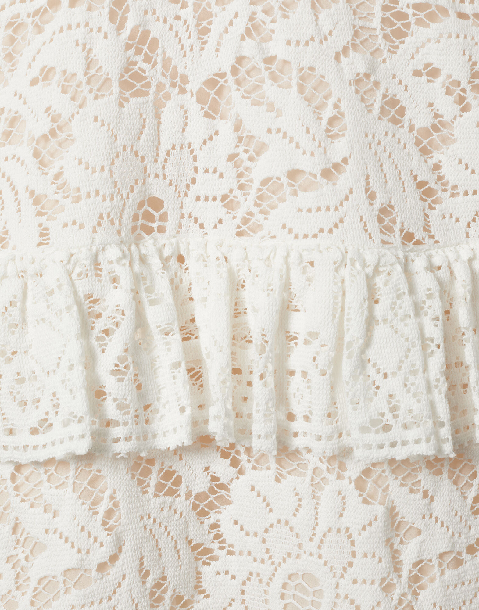 La DoubleJ Footloose Lacey Dress White DRE0626EMB028SOLIDWH01