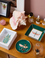 La DoubleJ Trinket Tray La DoubleJ Trinket Tray Libellula Green TRI0001CER001LIB03GR02