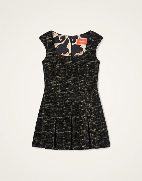 La DoubleJ Pixie Dress Bicolor Black DRE1146WOL040BIC01BL01