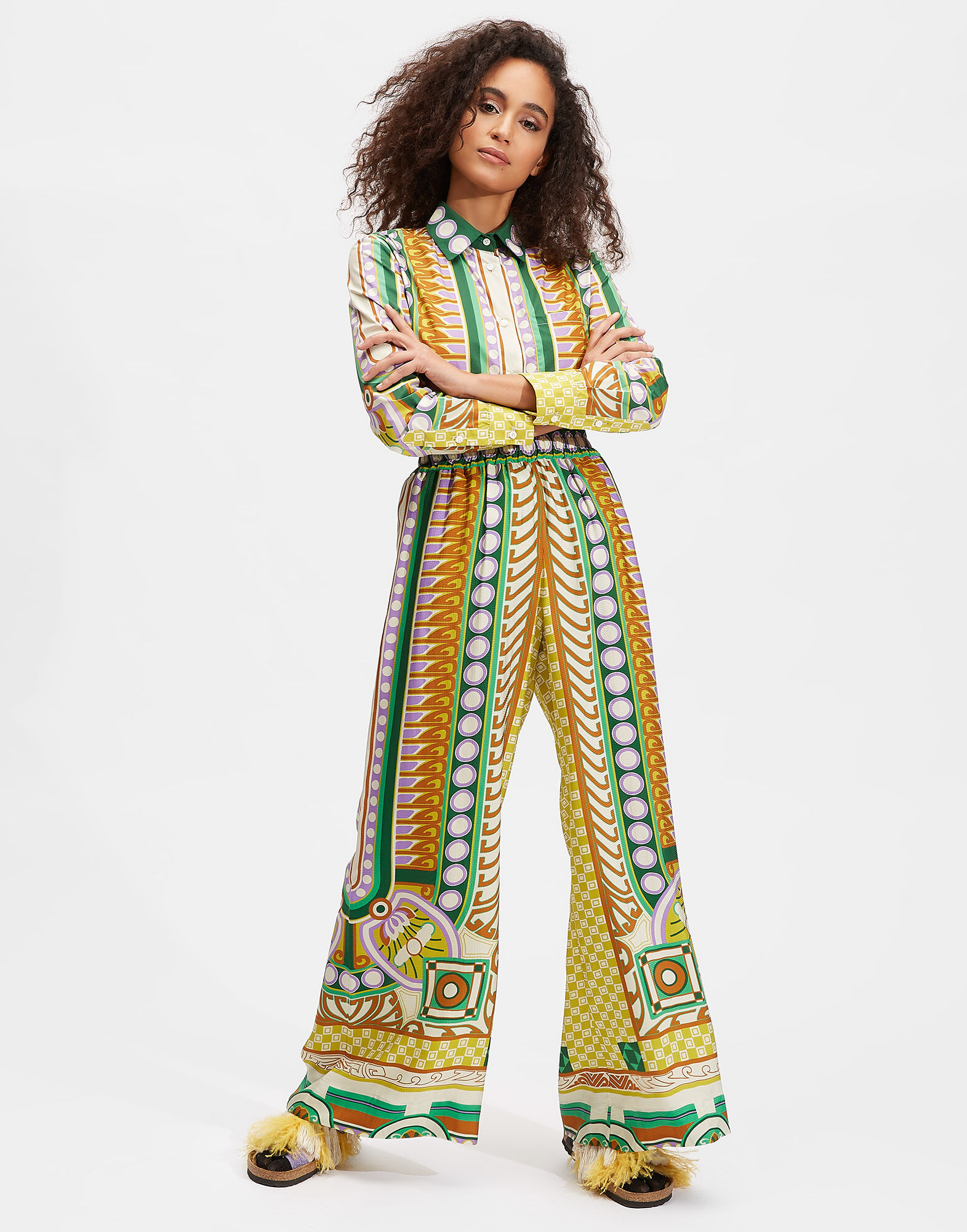 LaDoubleJ Palazzo Pants Ittica TRO0026VIS004ITT0001