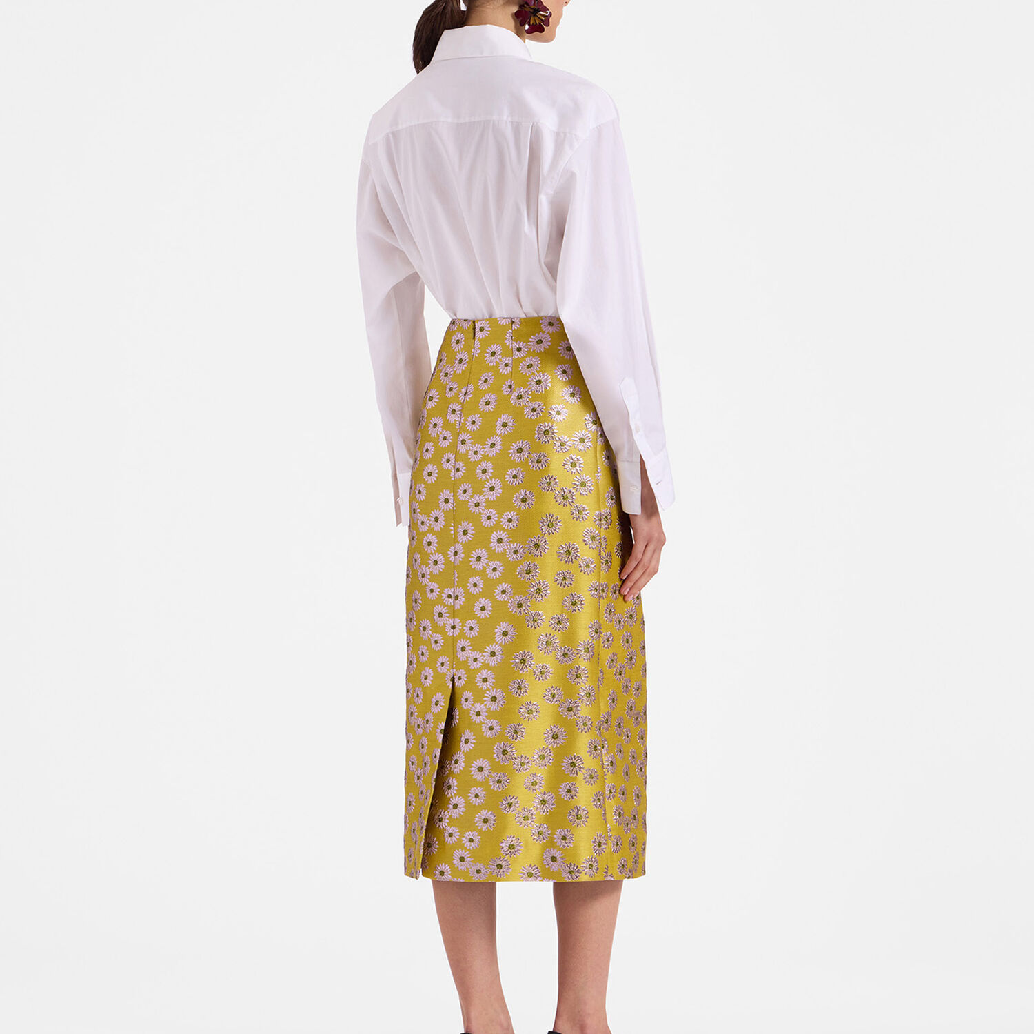 La Doublej Pencil Skirt In Margarita