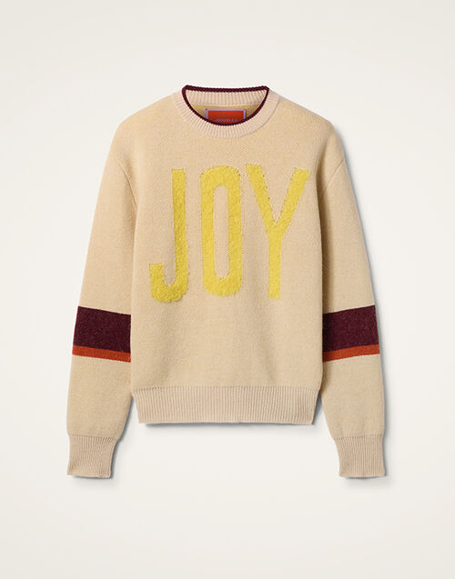 La DoubleJ Joy Sweater Color Block Beige & Yellow PUL0248KNI156VA352BR01