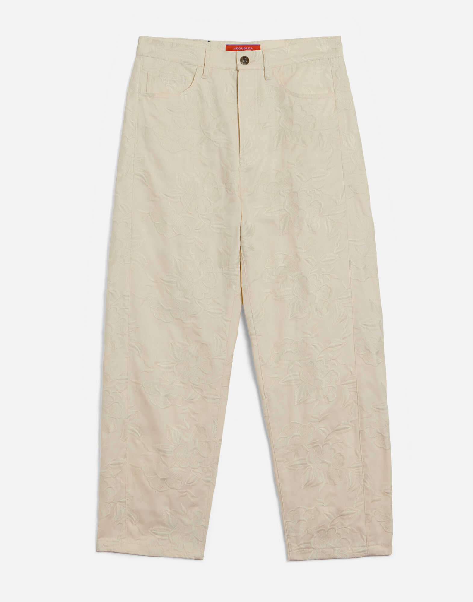 La DoubleJ Fancy Pants Solid Ecru TRO0196COT086SOLIDBR05