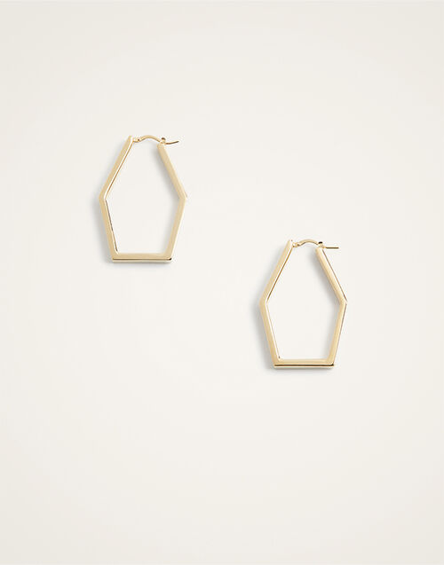 La DoubleJ Portal Hoops La DoubleJ Portal Hoops 24k Gold Plate EAR0053BRA003SOLIDYE05
