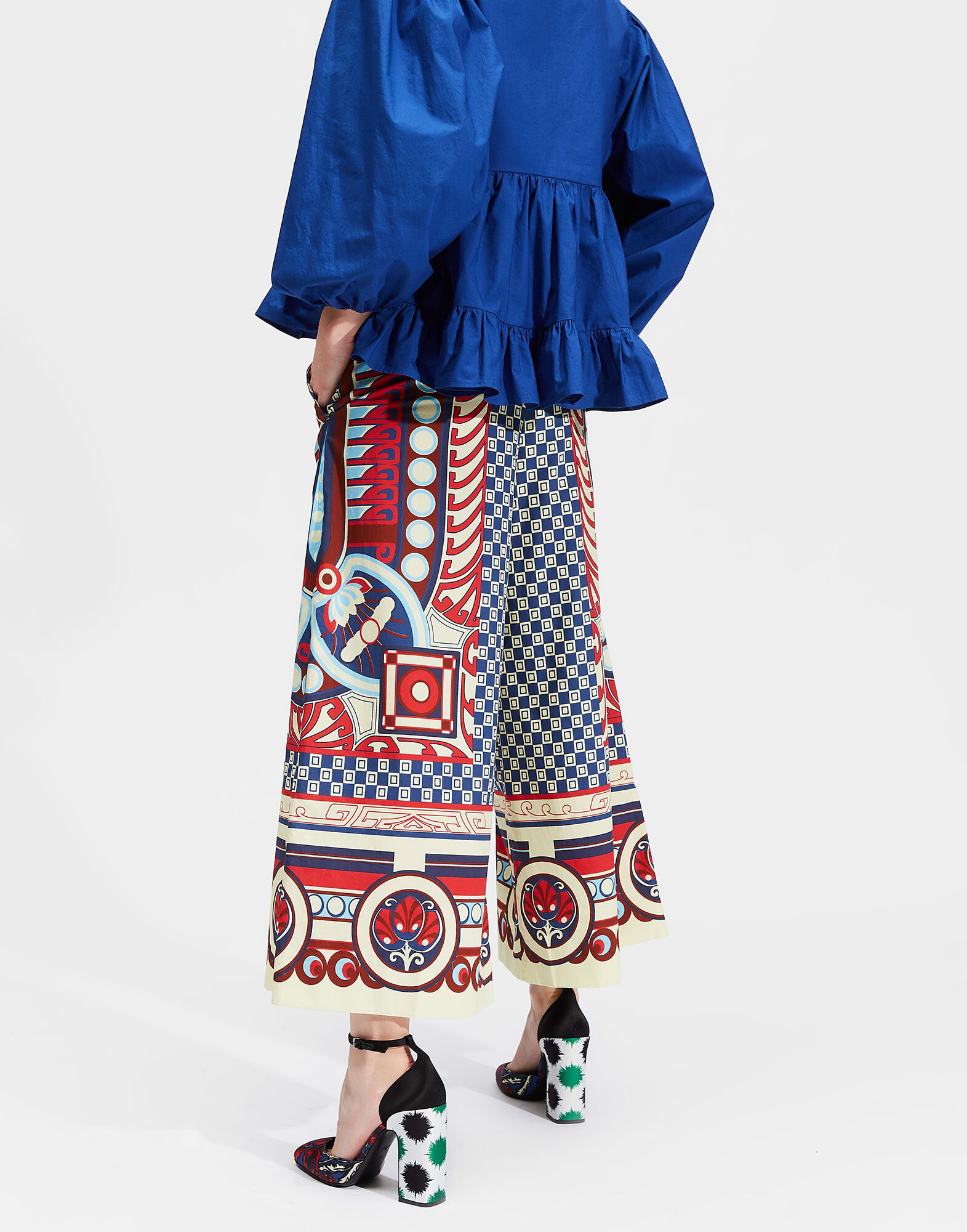 LaDoubleJ Coulotte Pants Ittica Rosso TRO0029COT015ITT0003