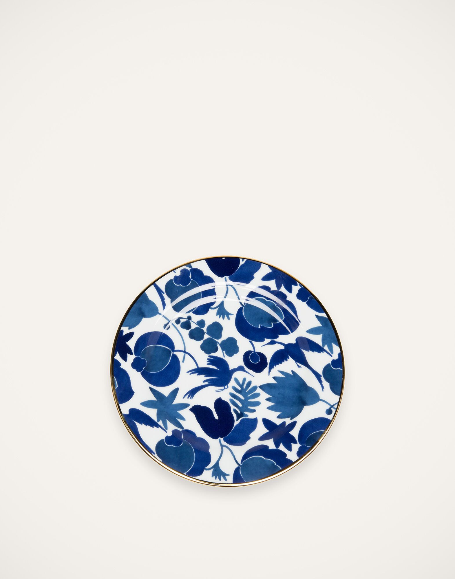 La DoubleJ Dessert Plate Set of 2 Wildbird Blu/Bianco DIS0023CER001CER0018