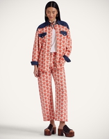 La DoubleJ The Tycoon Shirt La DoubleJ The Tycoon Shirt Pull My Petaltail Orange SHI0136COT072PET03OR02