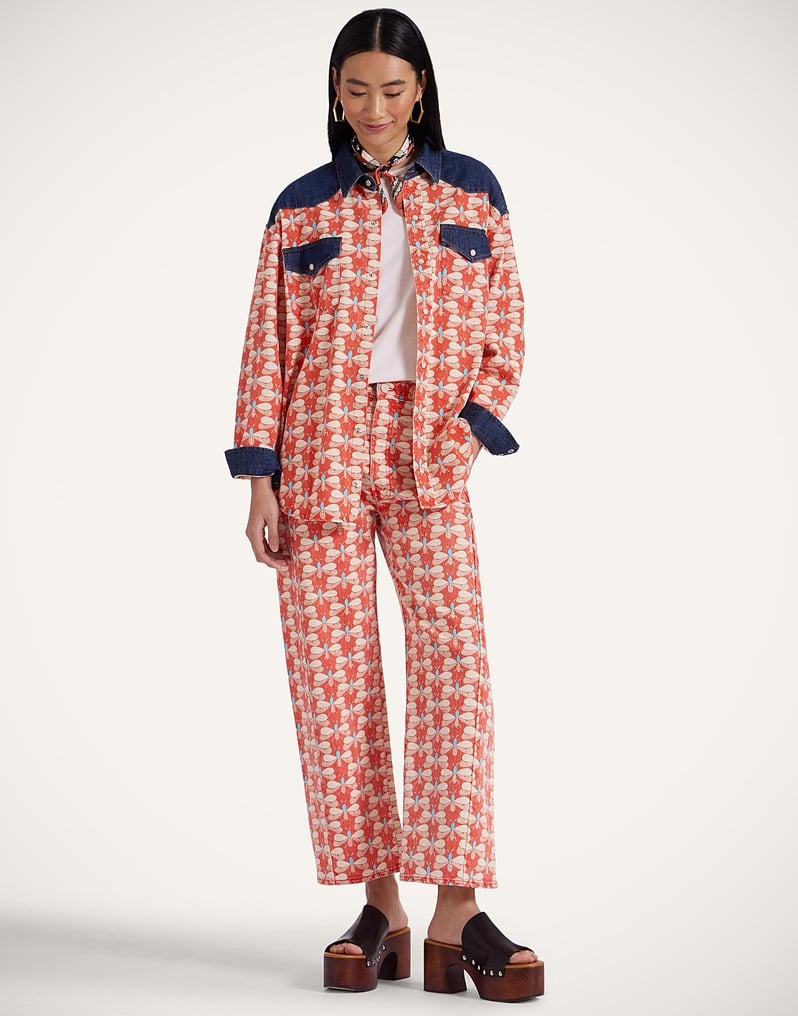 La DoubleJ The Tycoon Shirt La DoubleJ The Tycoon Shirt Pull My Petaltail Orange SHI0136COT072PET03OR02