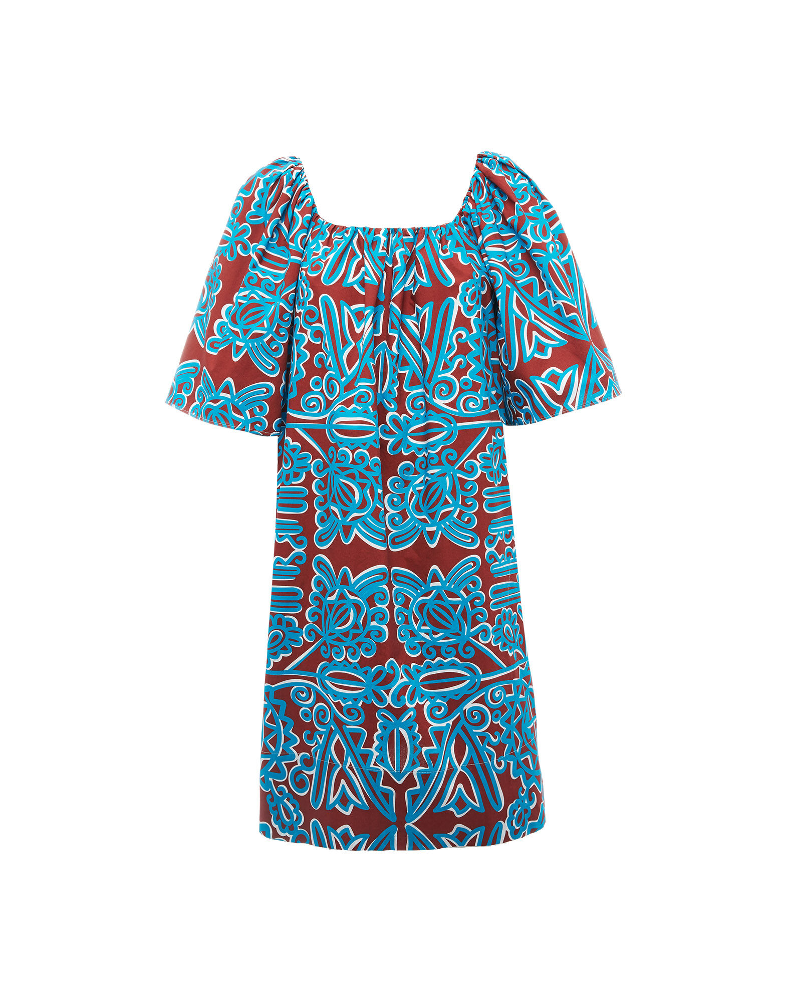 LaDoubleJ Rapunzel Dress Parnaveg Turchese DRE0215COT001PRN0003