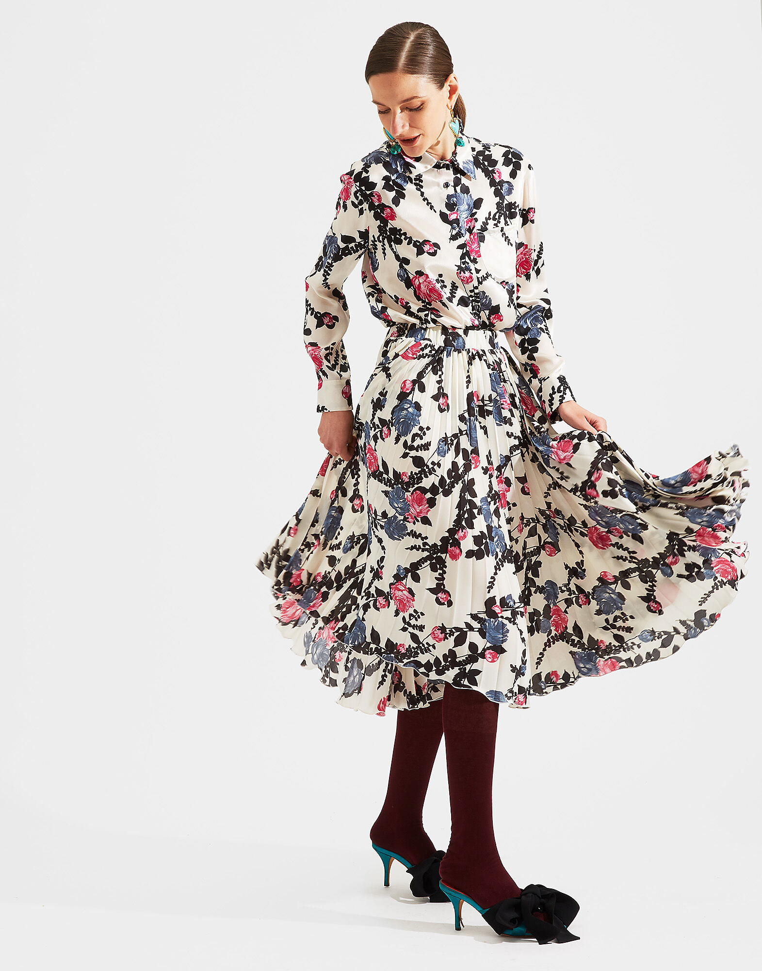 LaDoubleJ Soleil Skirt Winter Rose SKI0041DBG001WTR0001