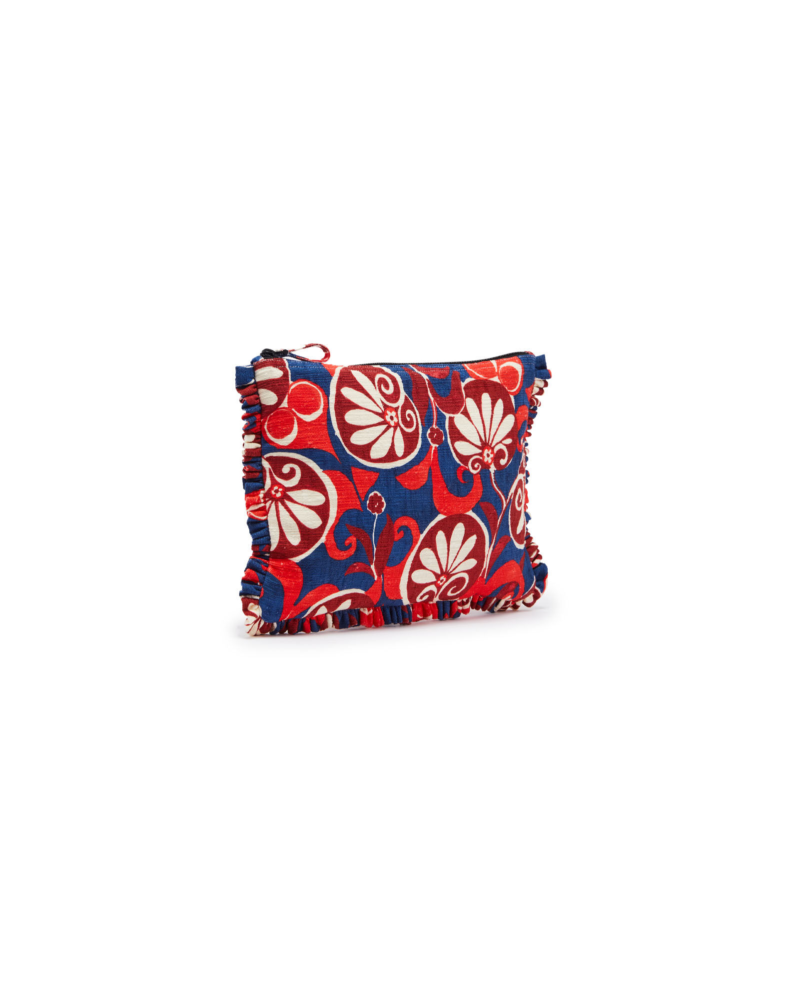 La DoubleJ Hand Pochette Moonflower Navy BAG0002COT005MOO01BU06