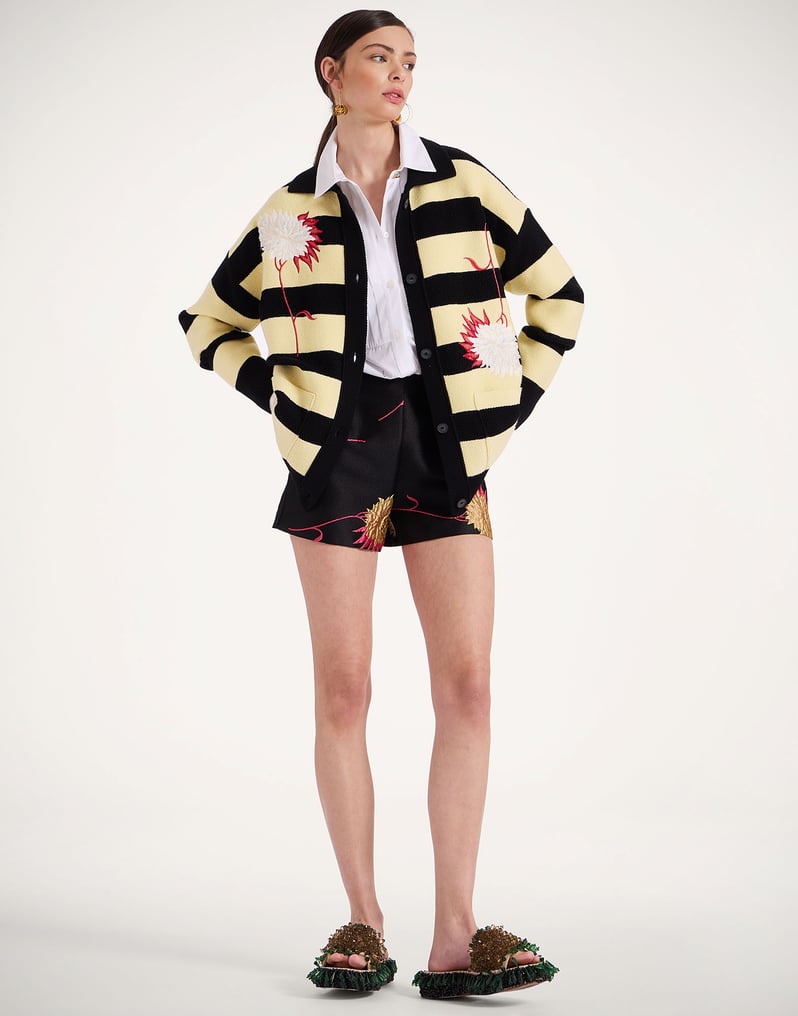 La DoubleJ Derby Cardigan La DoubleJ Derby Cardigan Derby Black & Yellow PUL0242KNI146VA331BL04