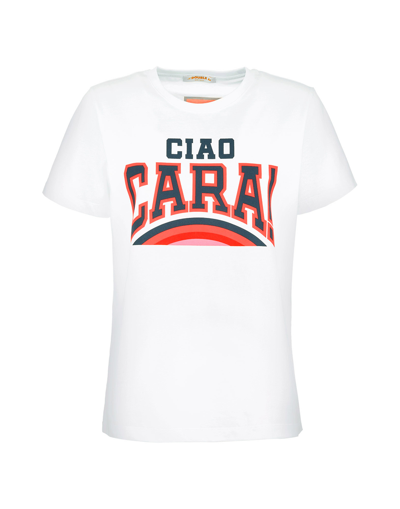 LaDoubleJ Slogan T-shirt LaDoubleJ Slogan T-shirt Ciao Cara SHI0054JER010SLO0010