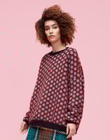 LaDoubleJ Oversize Crew Neck LaDoubleJ Oversize Crew Neck Pomodorini Azzurro PUL0018KNI012POM0004