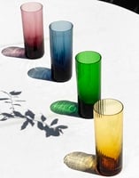 La DoubleJ Tumbler Glass Set of 4 La DoubleJ Tumbler Glass Set of 4 Misty Rainbow Mix GLA0015MUR001ASS0006