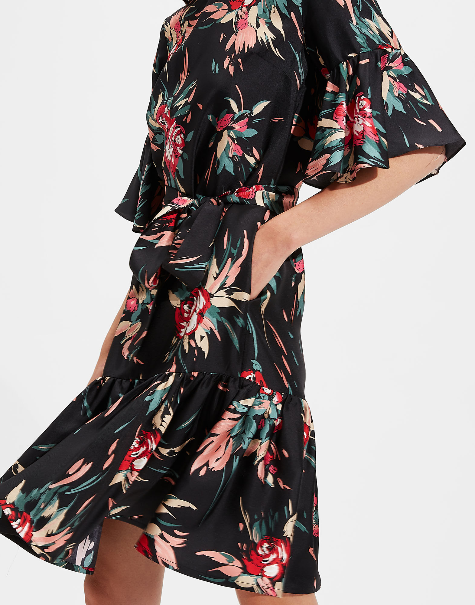 LaDoubleJ Short Curly Swing Dress Breezy Nero DRE0200SIL001BRZ0002