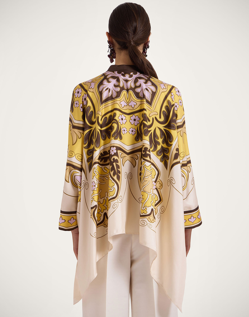 La DoubleJ Foulard Shirt La DoubleJ Foulard Shirt Spells Placée Yellow SHI0059SIL006SPE01YE02