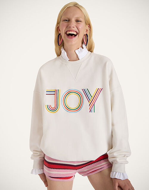La DoubleJ Joy Sweatshirt La DoubleJ Joy Sweatshirt Joy Off White SWE0039JER033SOP07WH05