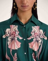 La DoubleJ Boy Shirt La DoubleJ Boy Shirt Iris Placée Dark Green SHI0040SIL006IRS07GR03