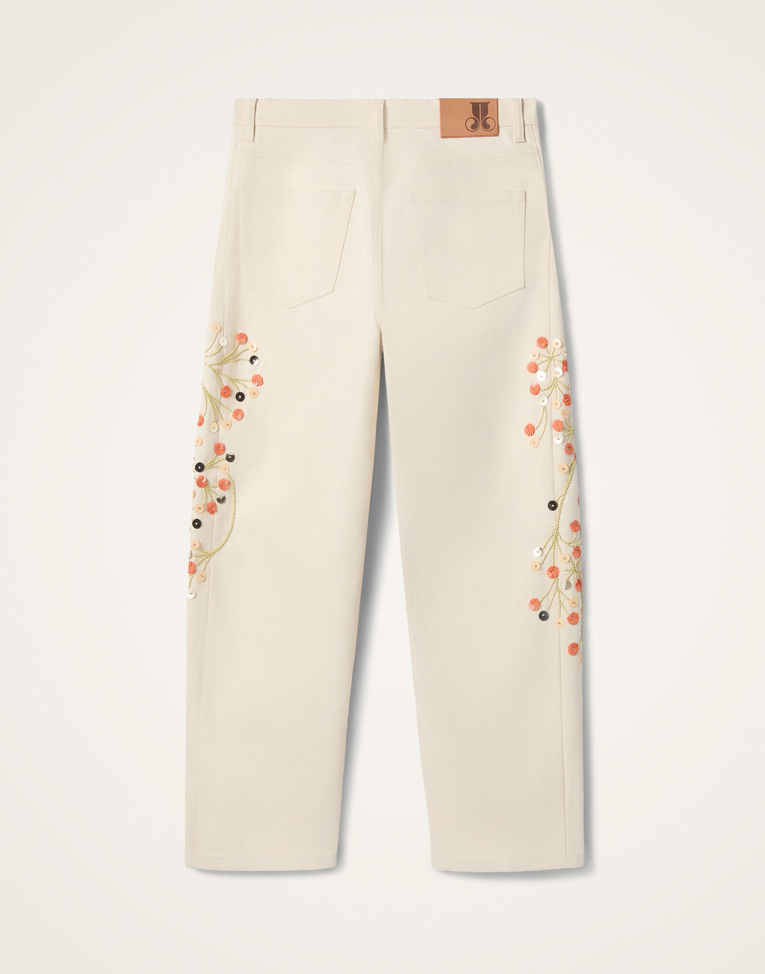 La DoubleJ The Barrel Jean Solid Ecru TRO0198DEN001SOLIDBR05