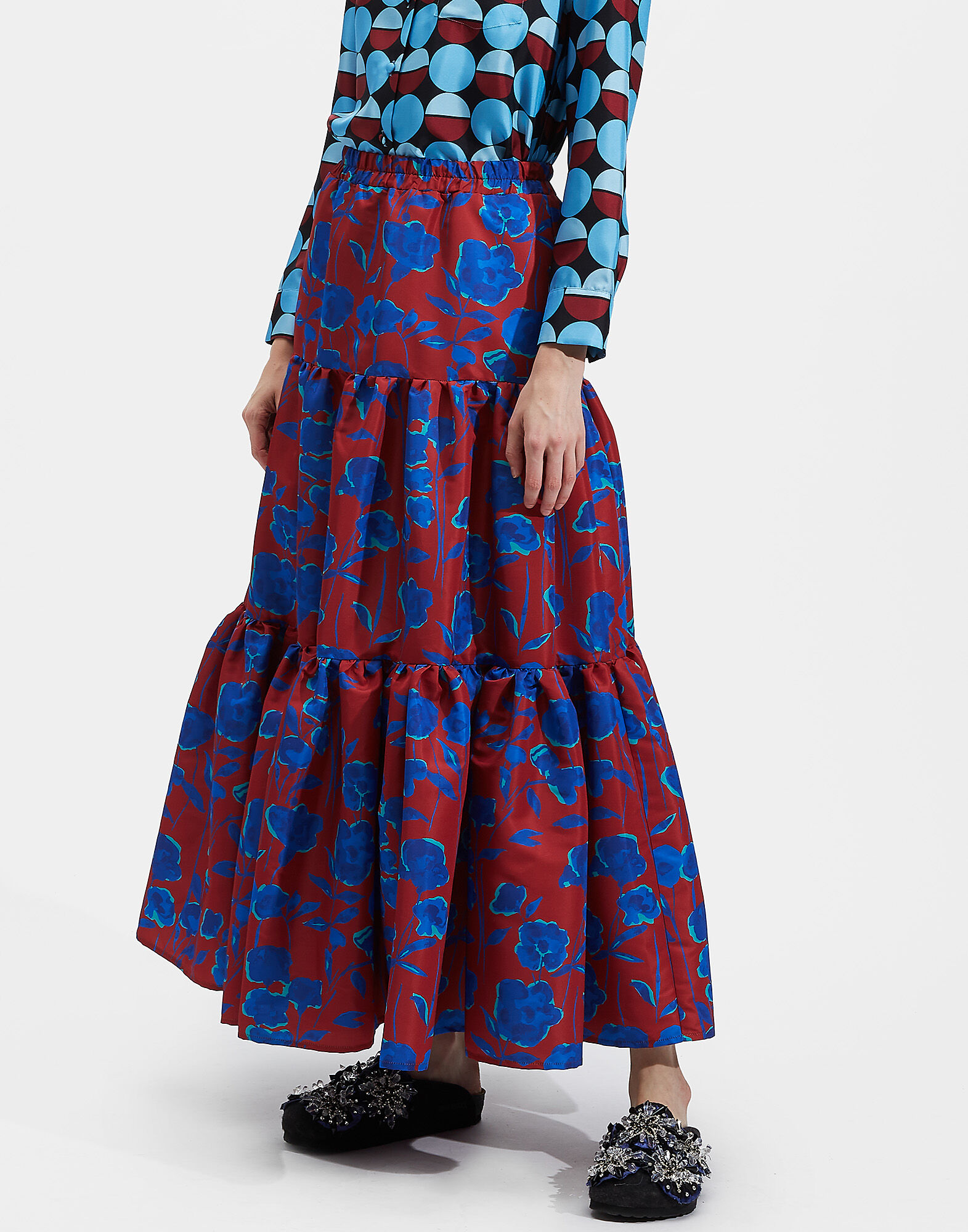 LaDoubleJ Big Skirt Devon Bordeaux SKI0001FAI001DEV0002