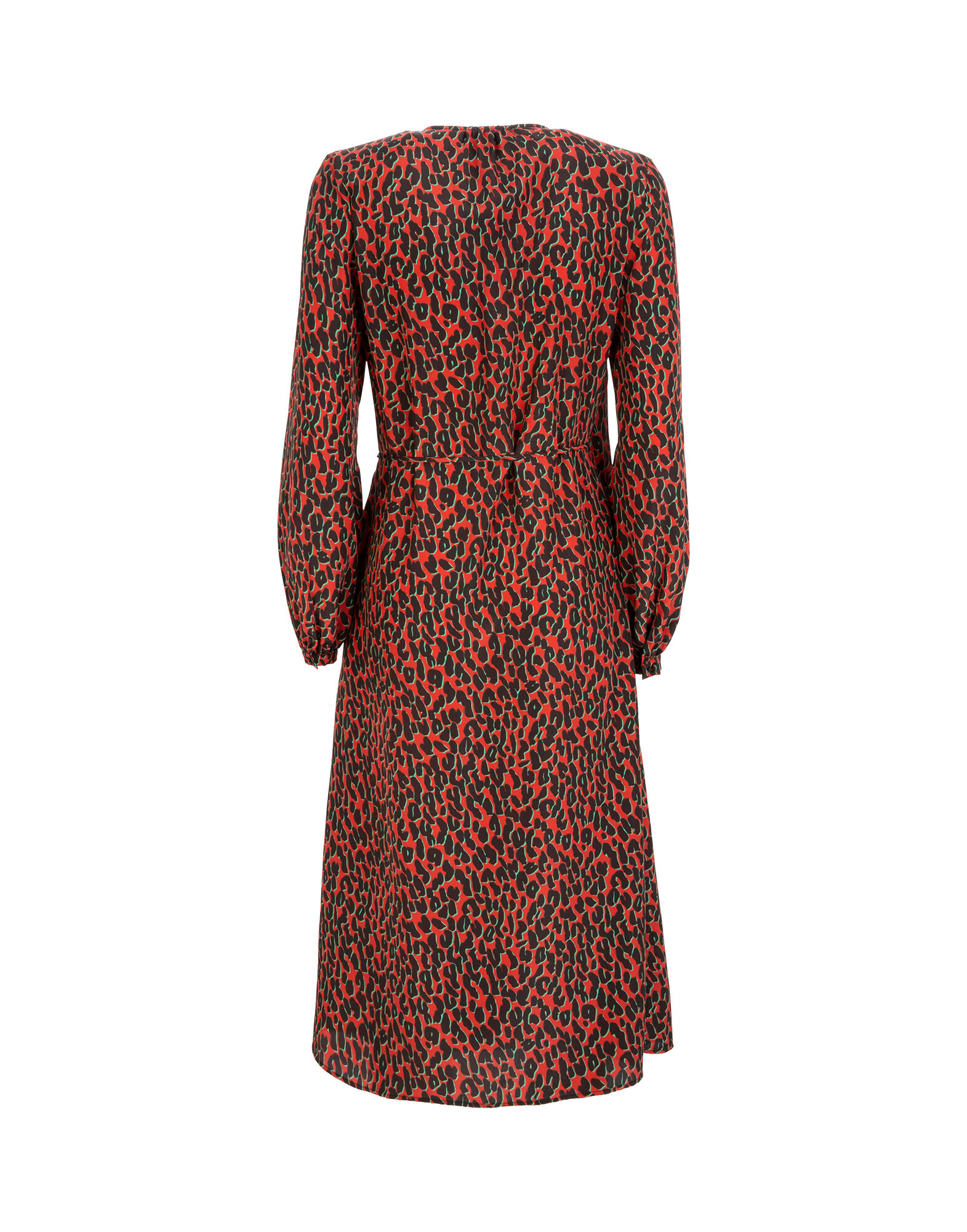 LaDoubleJ Wrap Dress Leopard Rosso DRE0083SPO001LEO0002