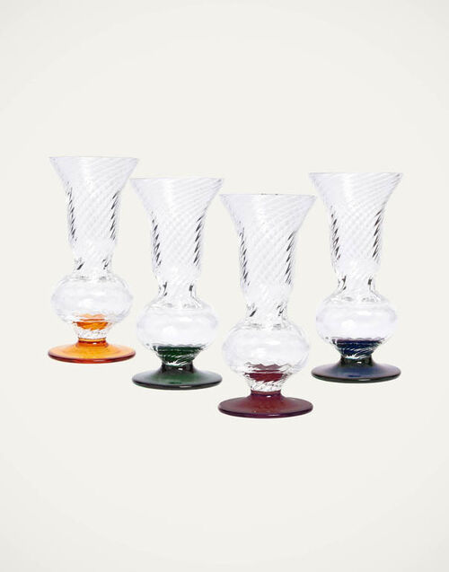 La DoubleJ Sippers Set Of 4 Rainbow Mix GLA0030MUR001ASS06MU03