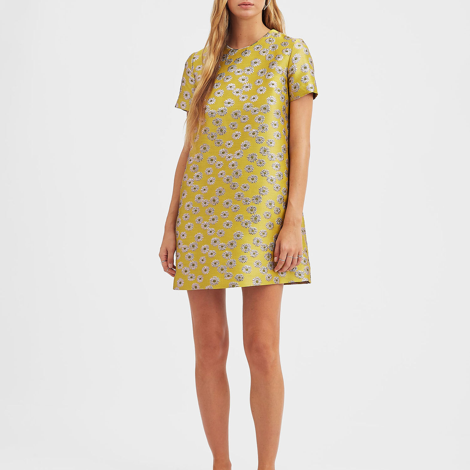 Shop La Doublej Mini Swing Dress In Margarita