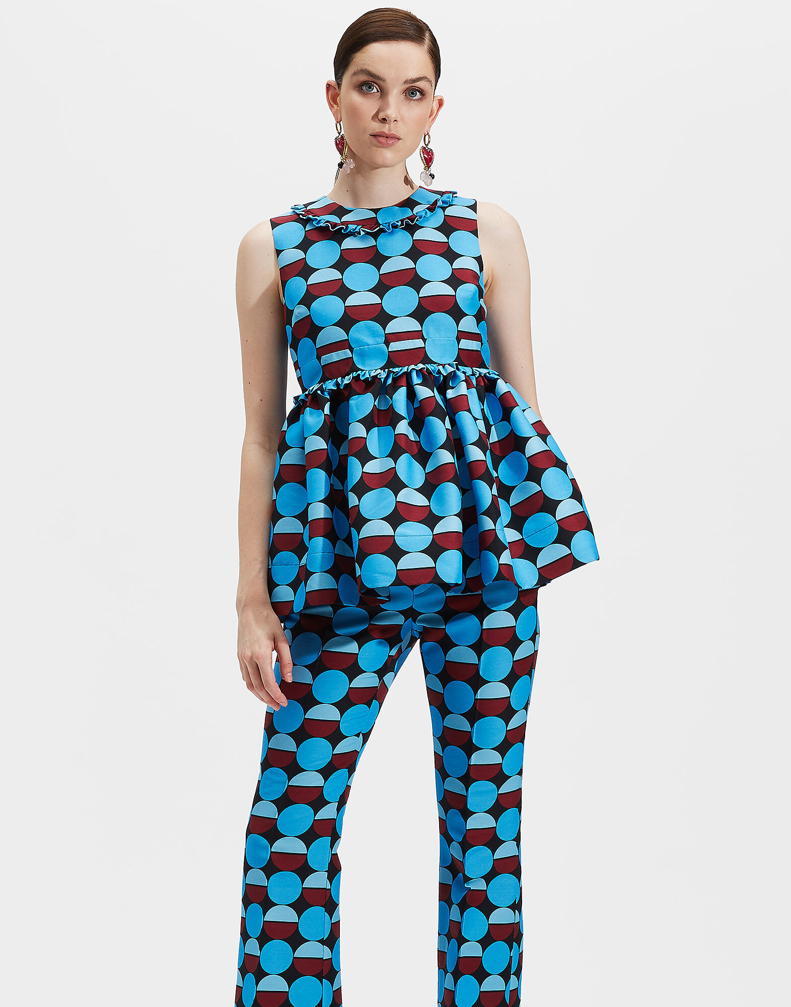 LaDoubleJ Luisa Top Sfere Azzurro TOP0023CAD001SFE0003