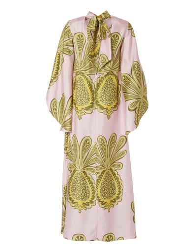 la double j pink dress Supremes Long-Sleeve Mini Swing Dress