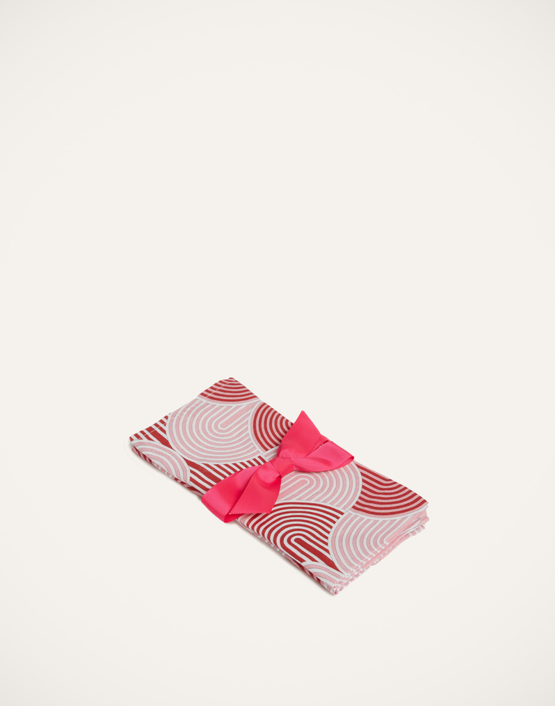 La DoubleJ Large Napkins Set Of 2 La DoubleJ Large Napkins Set Of 2 Slinky Rosso NAP0006LIN001SLI0004