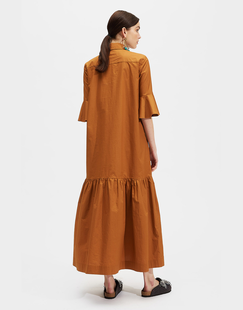 LaDoubleJ Artemis Dress LaDoubleJ Artemis Dress Solid Camel DRE0176COT001TAB0001