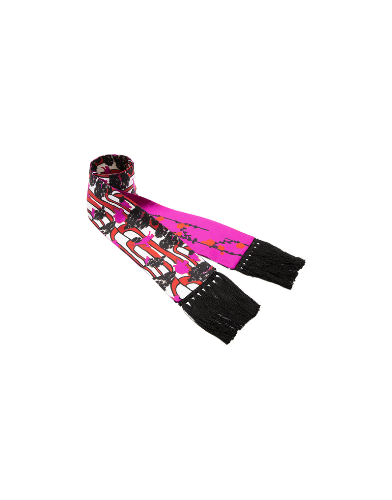 LaDoubleJ Flapper Tight Double Scarf LaDoubleJ Flapper Tight Double Scarf Ant Farm /Pussy Willow Viola SCA0012SIL001VAR0017