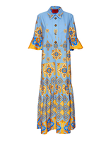 La DoubleJ Artemis Dress La DoubleJ Artemis Dress Partenope Light Blue DRE0176COT039PRT01BU01