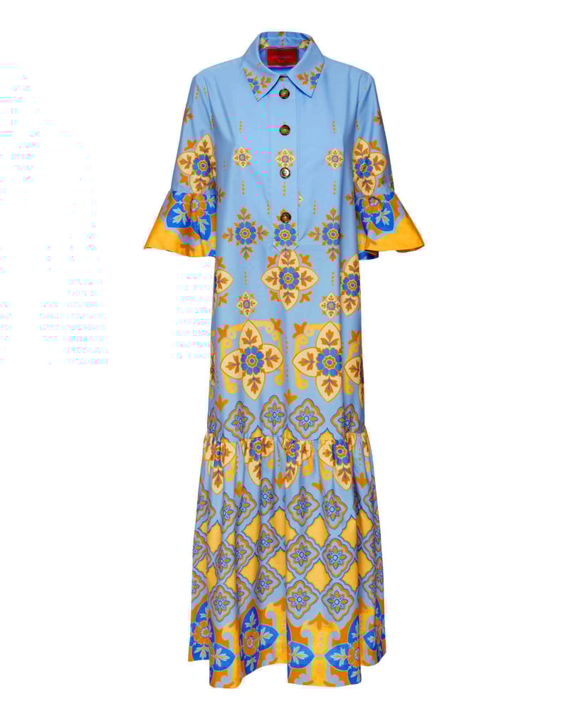 La DoubleJ Artemis Dress La DoubleJ Artemis Dress Partenope Light Blue DRE0176COT039PRT01BU01