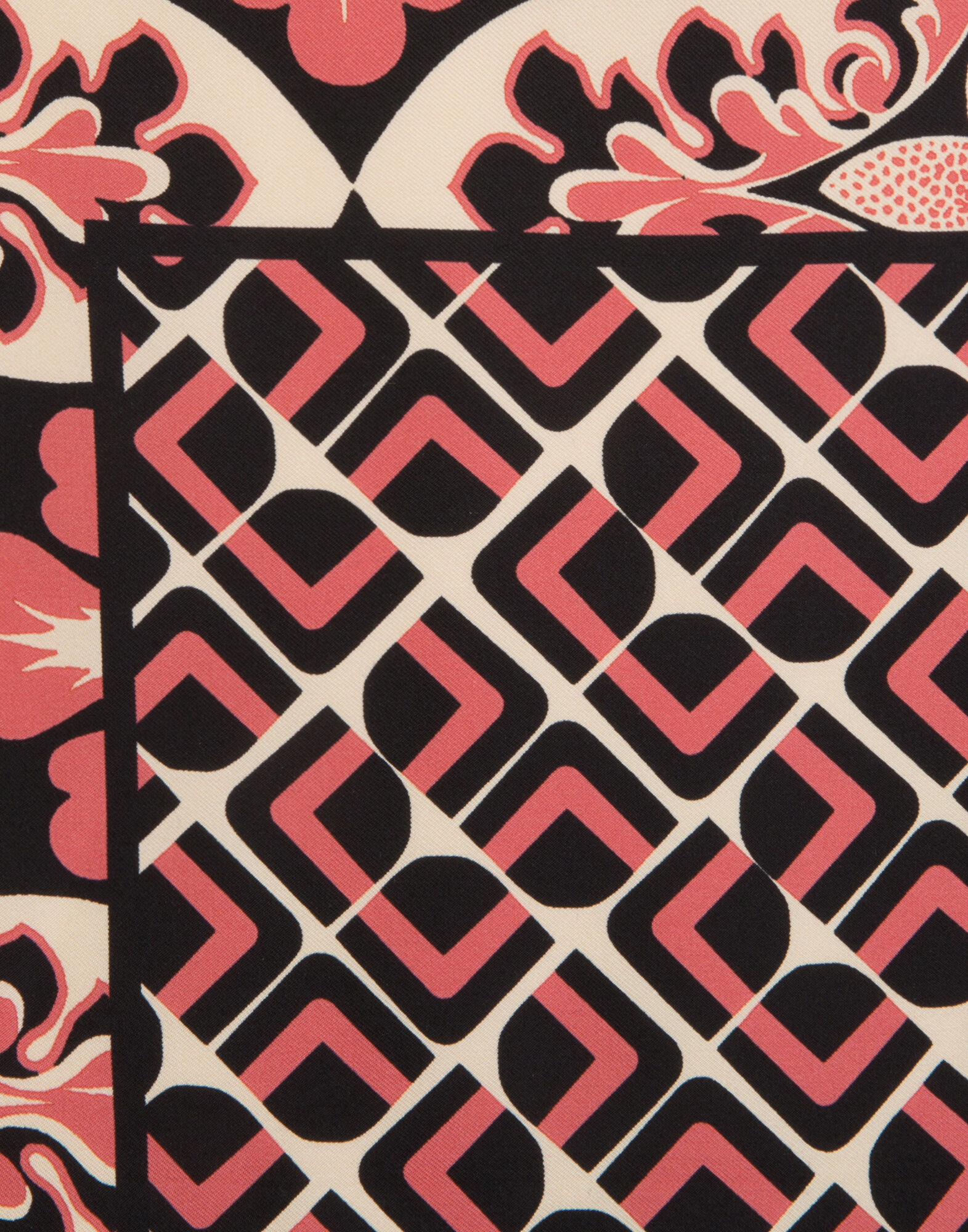 LaDoubleJ Double-Print Foulard Domino Rosa SCA0002SIL001DOM0001