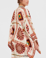 La DoubleJ Foulard Shirt La DoubleJ Foulard Shirt Macro Tiles Placée SHI0059SIL006MAC01WH01