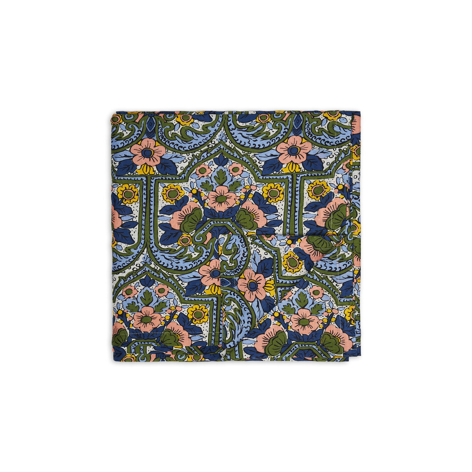 La Doublej Medium Tablecloth (180x280) In Corte Blu