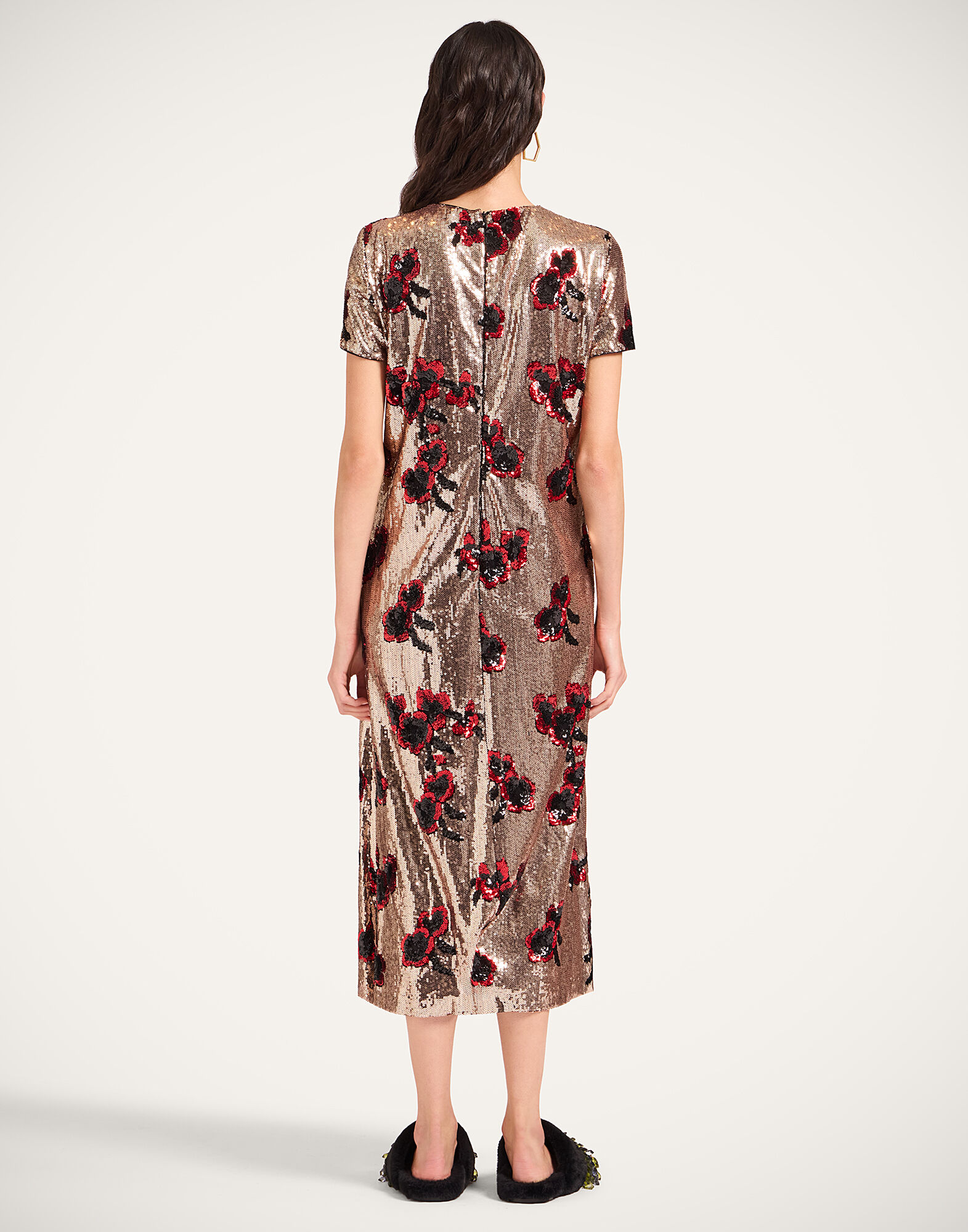 La DoubleJ Midi Swing Dress Primrose Bronze DRE0611PAI012PRI03BR13