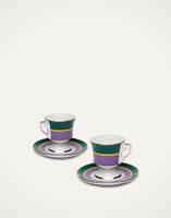 La DoubleJ Espresso Cup & Saucer Set of 2 La DoubleJ Espresso Cup & Saucer Set of 2 Rainbow Viola DIS0007CER001RAI0007
