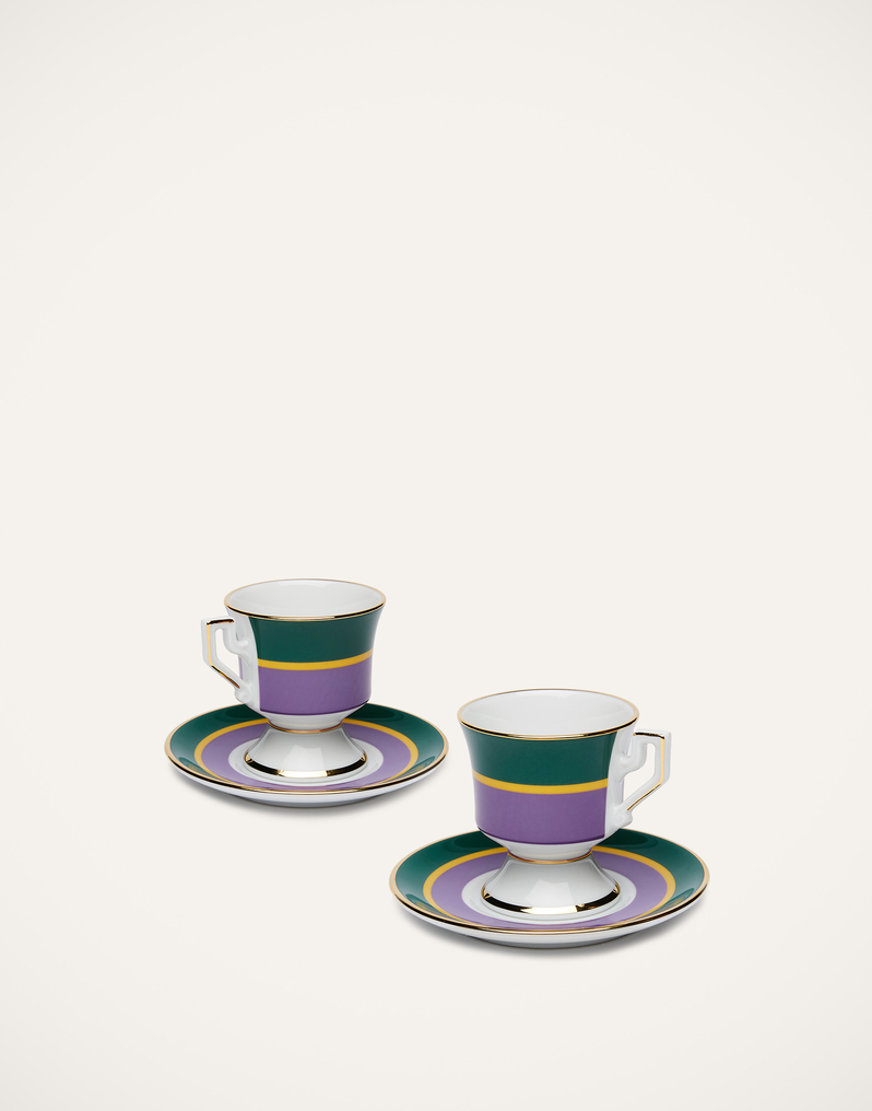 La DoubleJ Espresso Cup & Saucer Set of 2 La DoubleJ Espresso Cup & Saucer Set of 2 Rainbow Viola DIS0007CER001RAI0007