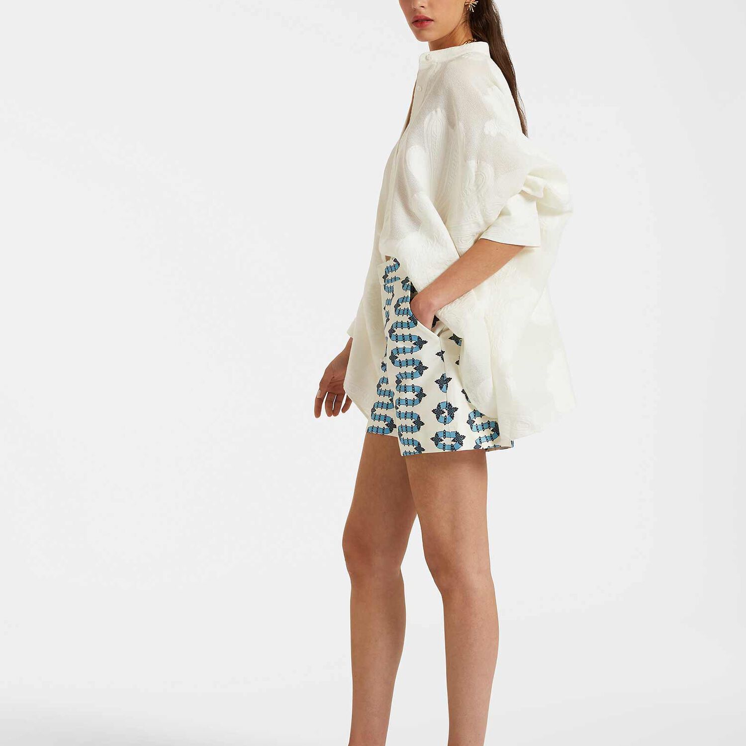La Doublej Good Butt Shorts In Scirocco Ivory