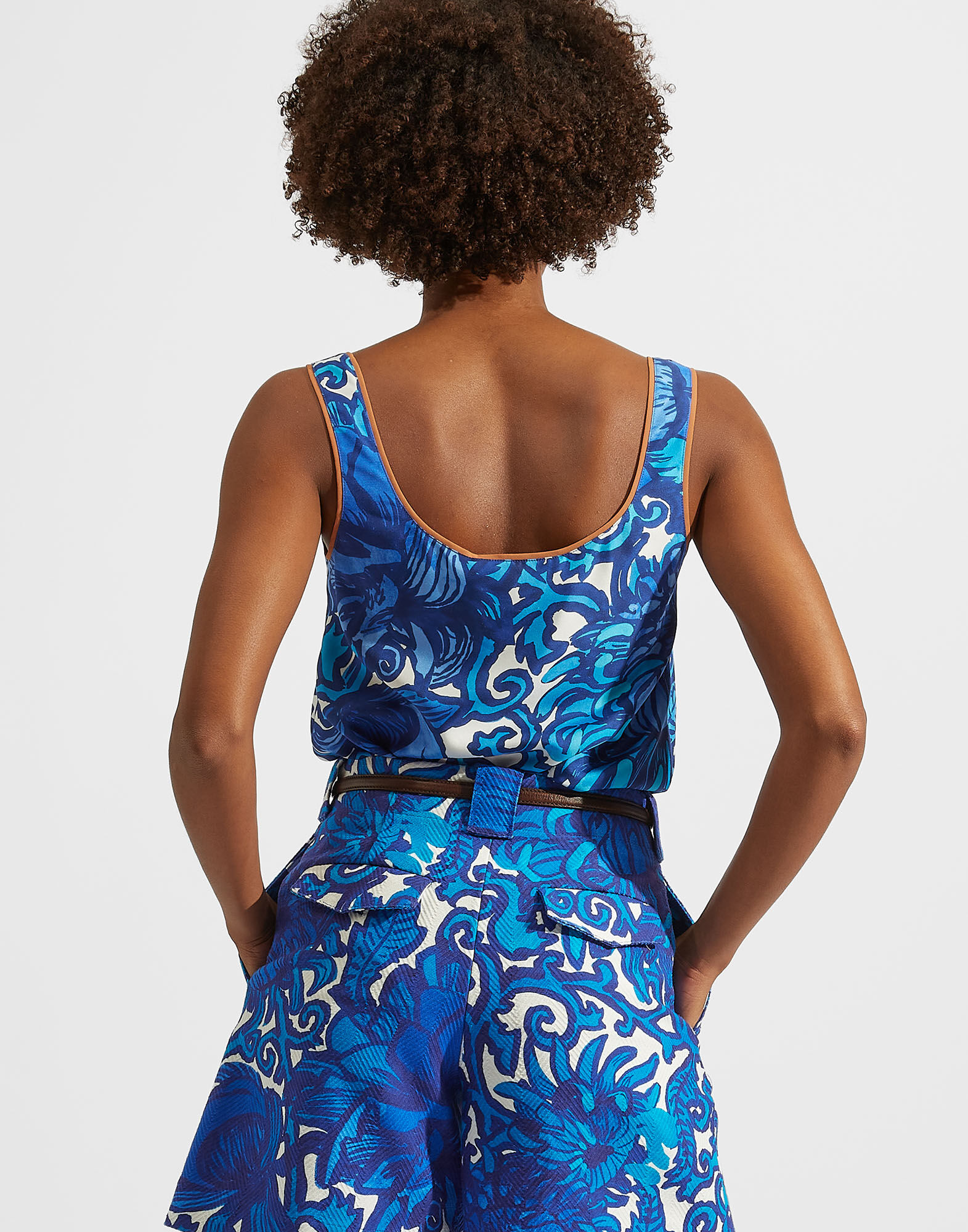 La DoubleJ Twirl Top Anemone TOP0085SIL001ANE01BU03