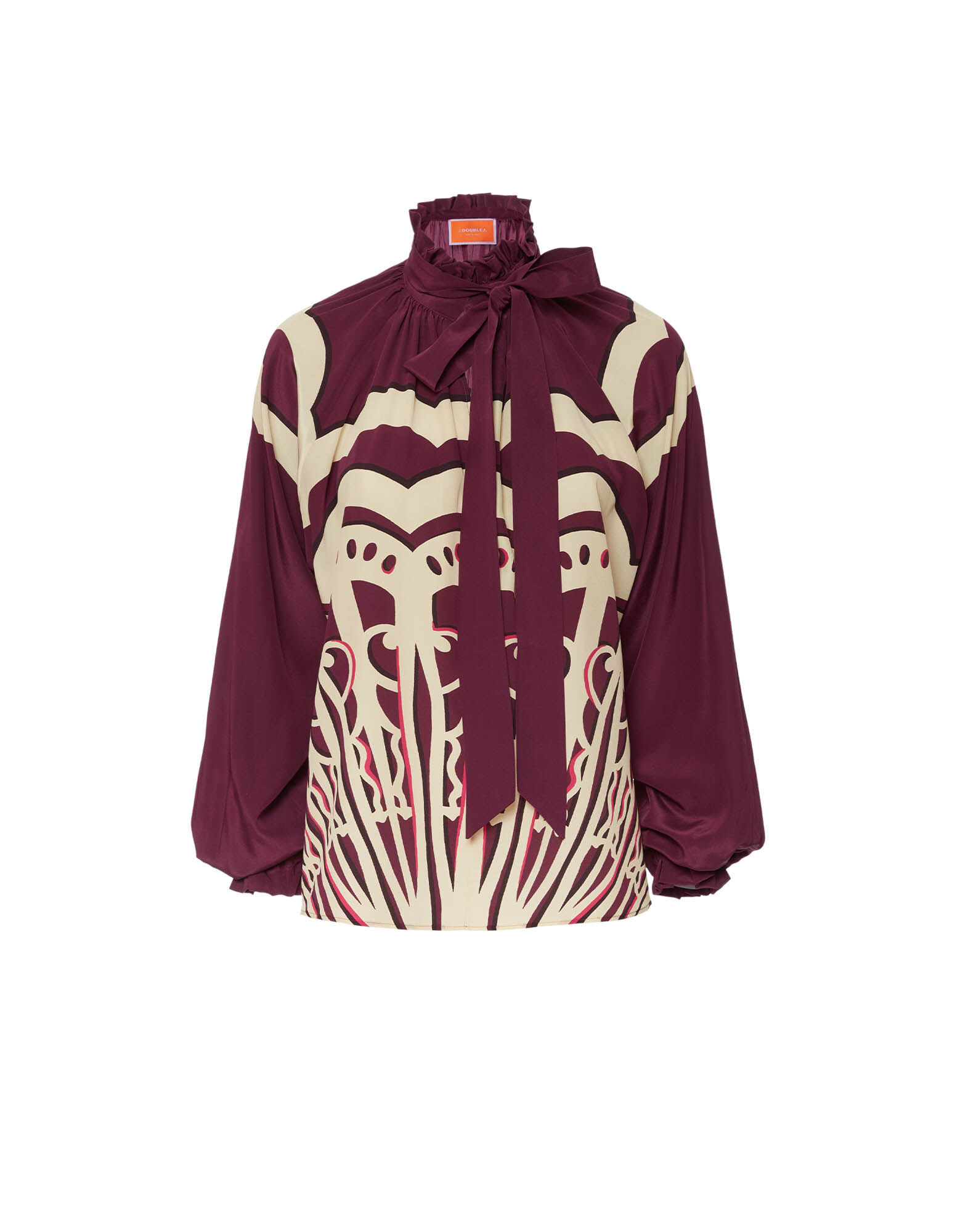 La DoubleJ Cerere Blouse Fans Plac&eacute;e Purple SHI0086CRE002FAN03PU01