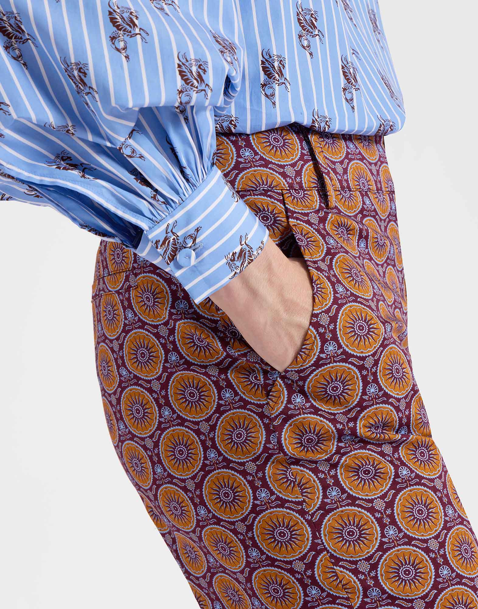 La DoubleJ Hendrix Pants Sovereign Mini Purple TRO0014COT006SOV02PU01