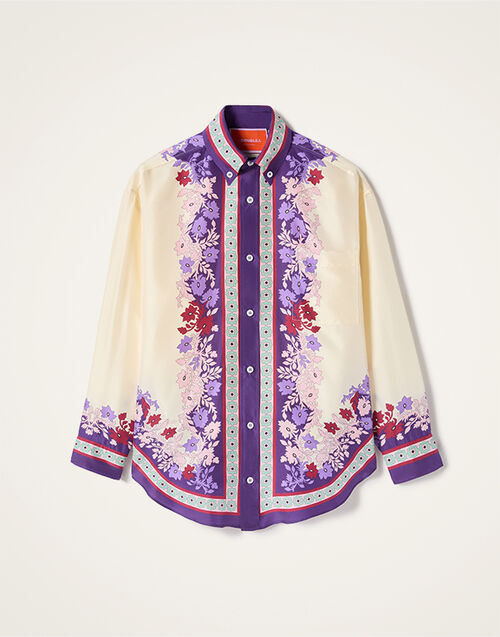 La DoubleJ Better Than Your Boyfriend's Shirt Regalia Plac&eacute;e Ecru SHI0092SIL009REG02BR05