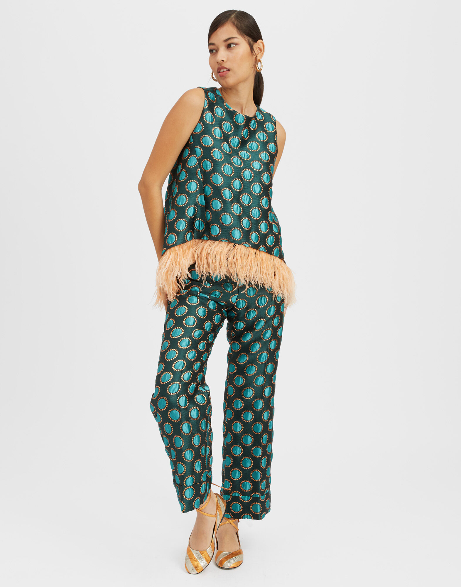 La DoubleJ La Scala Top Winter Sun Emerald TOP0013JCQ060WSU01GR04