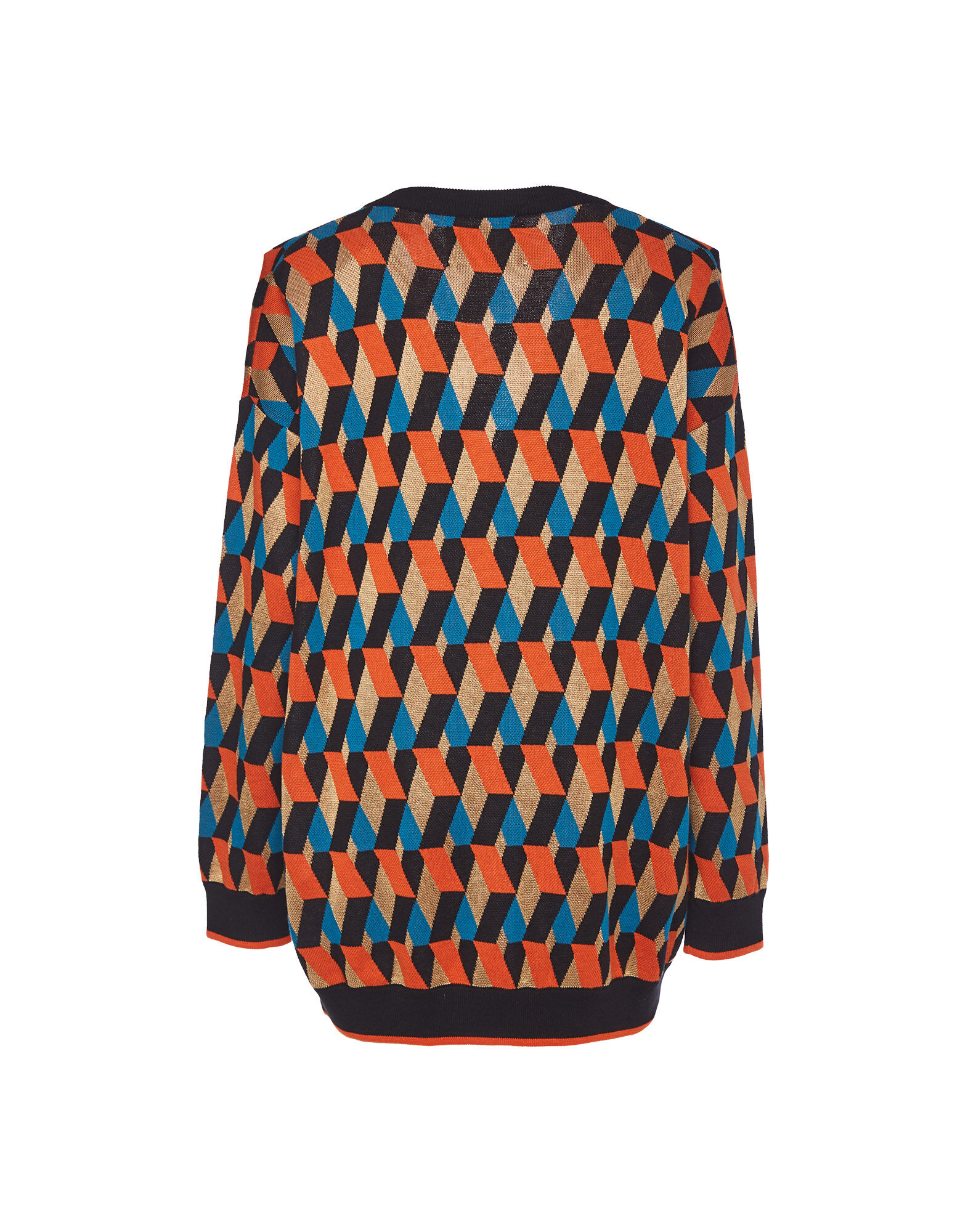 La DoubleJ Knit Leisure Cardigan Diamond Nero PUL0068KNI044VAR0080